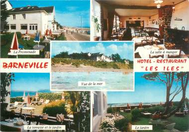 / CPSM FRANCE 50 "Barneville, hôtel restaurant Les Iles"