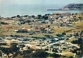 50 Manche / CPSM FRANCE 50 "Barneville sur Mer, vue aérienne" / CAMPING