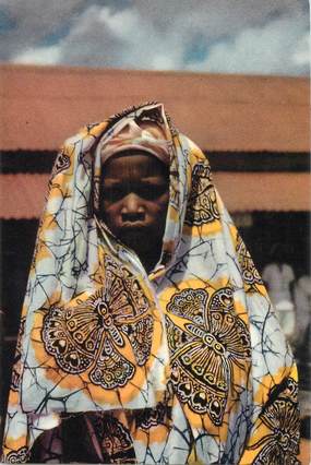 CPSM CONGO BELGE "Voyage du Roi au Congo, 1955, coiffe de femme"  / PUB CHOCOLAT COTE D'OR
