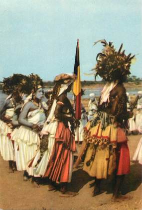 CPSM CONGO BELGE  "Voyage du Roi au Congo, 1955, Stanleyville "  / PUB CHOCOLAT COTE D'OR
