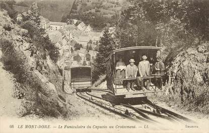 CPA FRANCE 63 "Le Mont Dore, le funiculaire du Capucin au Croisement"