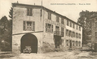 CPA FRANCE 63 "Saint Bonnet Le Chastel, hôtel du midi"