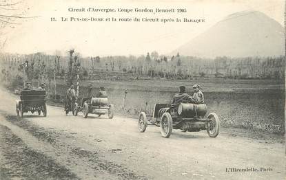 CPA FRANCE 63 "Le Puy de Dôme et la route du circuit après la Baraque"