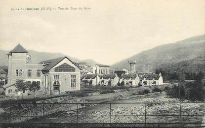 CPA FRANCE 65 "Usine de Soulom, vue du pont du gave"