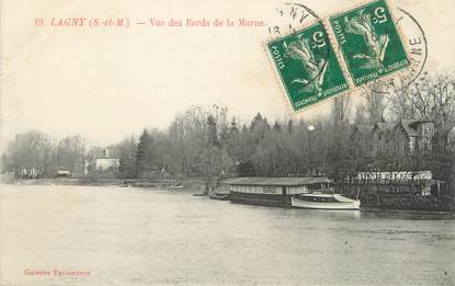 CPA FRANCE 77 "Lagny, vue des bords de la Marne"