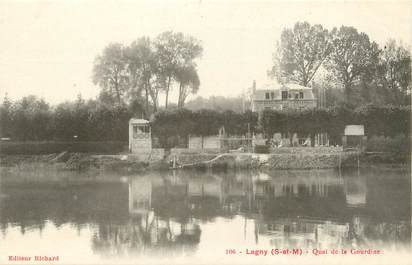 CPA FRANCE 77 "Lagny, quai  de la Gourdine"