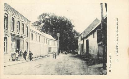 CPA FRANCE 80 "Acheux, rue de Louvencourt"