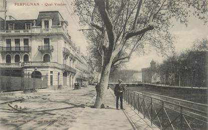 CPA FRANCE 66 "Perpignan, quai Vauban"