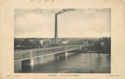  / CPA FRANCE 70 "Seveux, le pont sur la Saône"