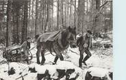 88 Vosge / CPSM FRANCE 88 "Les Vosges Autrefois, nr 33, faut se faire aider par le cheval"