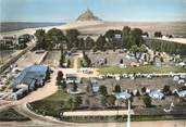 50 Manche / CPSM FRANCE 50 "Le Mont Saint Michel, Camping du Mont Saint Michel"