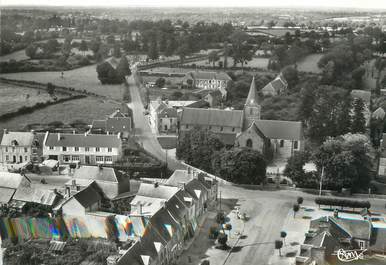 / CPSM FRANCE 50 "Saint Denis Le Gast, vue aérienne sur l'église"