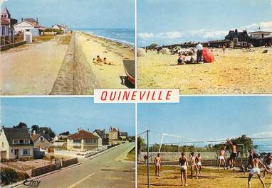 / CPSM FRANCE 50 "Quineville, la plage, les villas"