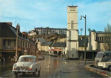 / CPSM FRANCE 50 "Pont Hebert, rue de la Libération"