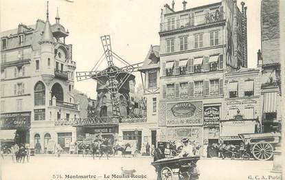 / CPA FRANCE 75018 "Paris Montmartre, le moulin rouge "