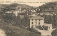 69 RhÔne / CPA FRANCE 69 "Lamure sur Azergues, le haut du bourg et quartier de la gare" / CACHET AMBULANT