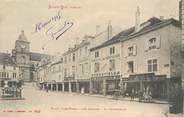 88 Vosge / CPA FRANCE 88 "Saint Dié, place Jules Ferry" / COMMERCES