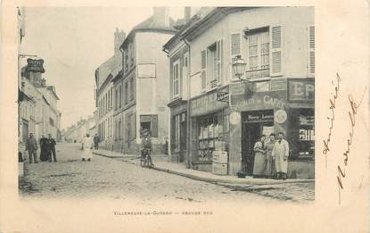/ CPA FRANCE 89 "Villeneuve la Guyard, grande rue"