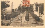 29 Finistere / CPA FRANCE 29 "Brest, le cours d'Ajot et le monument Américain"