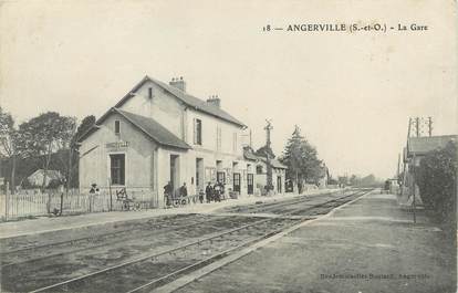 / CPA FRANCE 91 "Angerville, la gare"