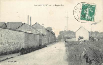 / CPA FRANCE 91 "Ballancourt, les papeteries"