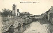 91 Essonne / CPA FRANCE 91 "Morigny, l'église et le pont"