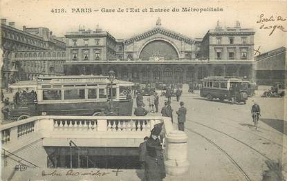 CPA FRANCE 75009 "Paris, Gare de l'Est"