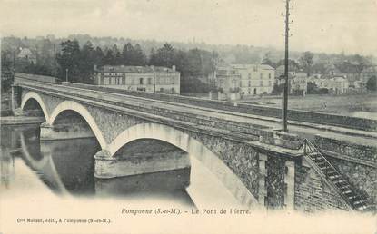 / CPA FRANCE 77 "Pomponne, le pont de Pierre"