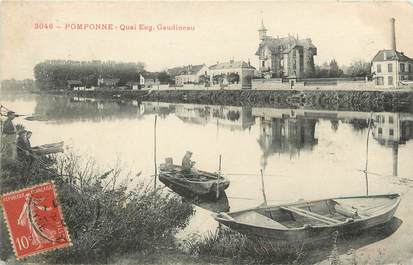 / CPA FRANCE 77 "Pomponne, quai Eug Gaudineau"