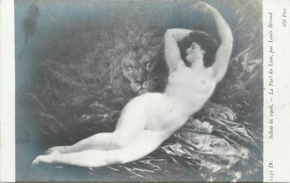 / CPA NU / SALON DE 1906 nr 1131 Dt "La Part du Lion, par Louis Béroud"