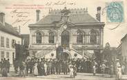 02 Aisne CPA  FRANCE 02 "BRuyères sous Laon, fanfare devant l'Hotel de ville"