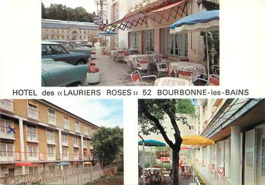 / CPSM FRANCE 52 "Bourbonne Les Bains, hôtel des Lauriers Rose"