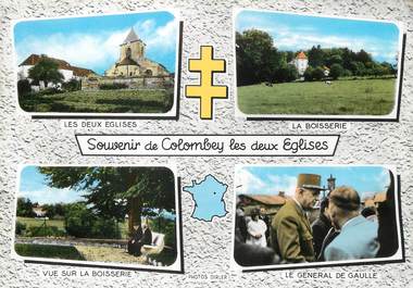 / CPSM FRANCE 52 "Colombey les Deux Eglises"