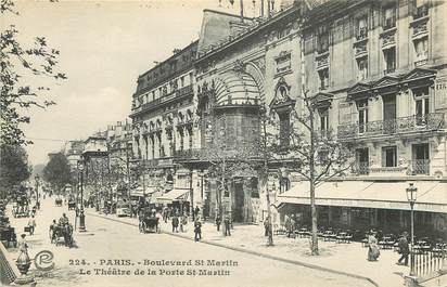 CPA  "Paris, III ème,  Bld Saint Martin, le Théâtre de la Porte Saint Martin"