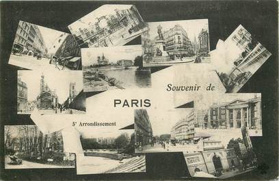 CPA  "Souvenir de Paris Vème" 