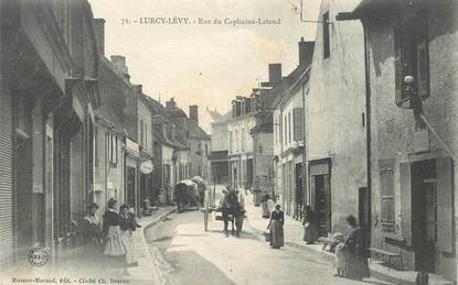 CPA FRANCE 03 "Lurcy Lévy, rue du capitaine Lafond"