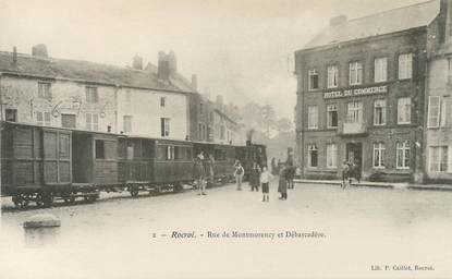 CPA FRANCE 08 "Rocroi, rue de Montmorency et débarcadère"