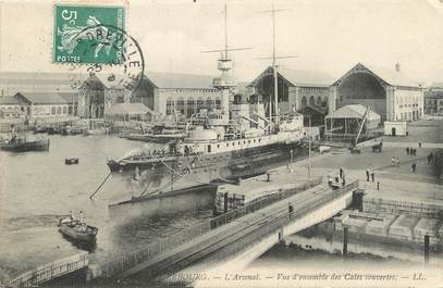 / CPA FRANCE 50 "Cherbourg, l'arsenal" / BATEAU
