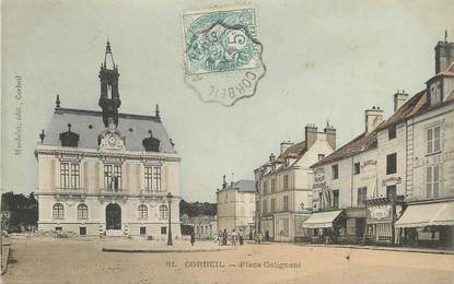 / CPA FRANCE 91 "Corbeil, place Galignani"