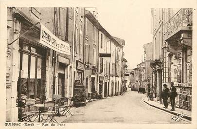 CPA FRANCE 30 "Quissac, rue du Pont"