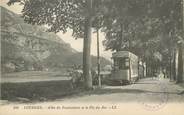 65 Haute PyrÉnÉe / CPA FRANCE 65 "Lourdes, allée du funiculaire et le pic du Jer" / TRAMWAY