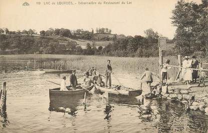 / CPA FRANCE 65 "Lac de Lourdes, débarcadère du restaurant du lac"