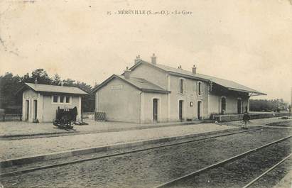 / CPA FRANCE 91 "Méréville, la gare "