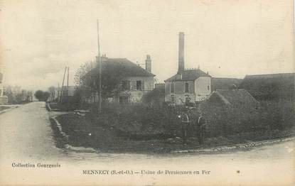 / CPA FRANCE 91 "Mennecy, usine de persiennes en fer"