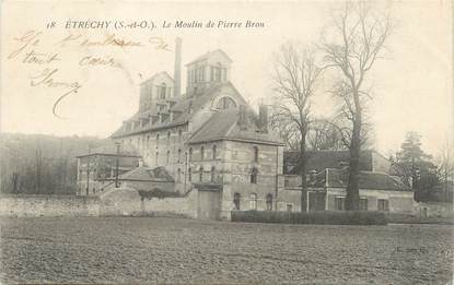 / CPA FRANCE 91 "Etréchy, le moulin de Pierre Brou"