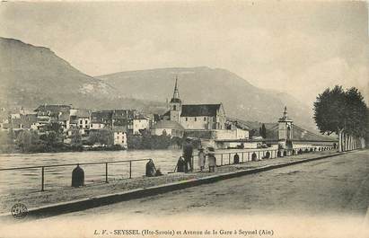 CPA FRANCE 74 "Seyssel, avenue de la gare"