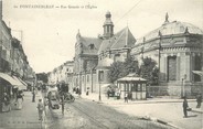 77 Seine Et Marne / CPA FRANCE 77 "Fontainebleau, rue Grand et l'église"