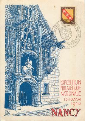/ CPSM FRANCE 54 "Nancy, exposition philatélique Nationale 1948"