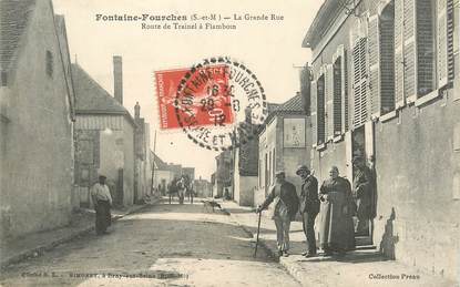 / CPA FRANCE 77 "Fontaine Fourches, la grande rue"