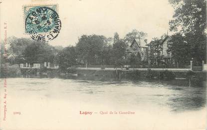 / CPA FRANCE 77 "Lagny, quai de la Gourdine "